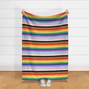 LGBTQ queer stripes rainbow pride flag horizontal LARGE