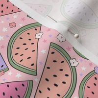 Summer Vintage Watermelon Pattern 