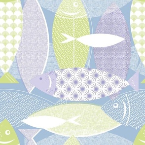 Pastel Comforts  Ocean Fish