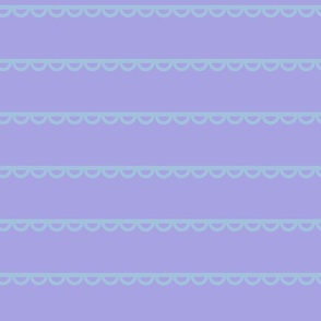 Sky Blue "Lace" on a Lilac Background