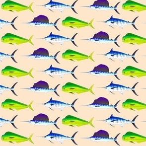 Marlin Fish Fabric, Wallpaper and Home Decor