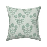 Mina's Blooms in Silver Sage - small repeat
