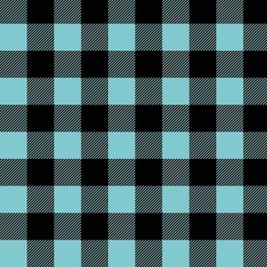 Lumberjack plaid in turquoise