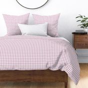 Houndstooth pink  over white