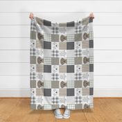 rotated 6" chocolate lab wholecloth