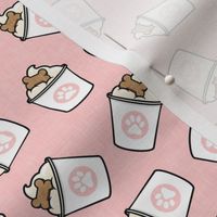 Puppy Coffee Treat - Dog Bone - pink -  LAD22