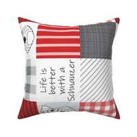 rotated 6" schnauzer red wholecloth