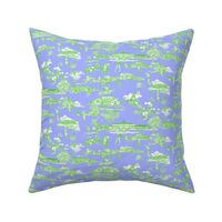 Hamptons Golf Toile Periwinkle Kelly  small 