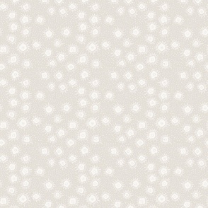 6" Modern neutral florals and dots - beige