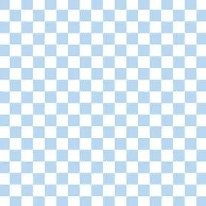 Mini Blue & White Checkered Quilt
