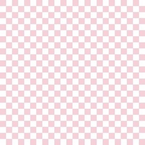Mini Pink & White Checkered Quilt