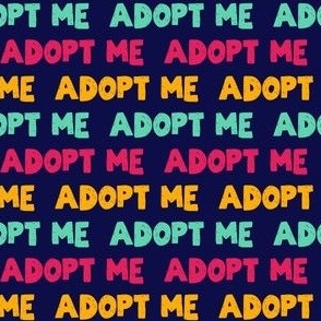 Adopt Me - Pet Adoption - Multi on dark blue - LAD22
