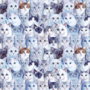 Cute Cats, M, 11"x9"
