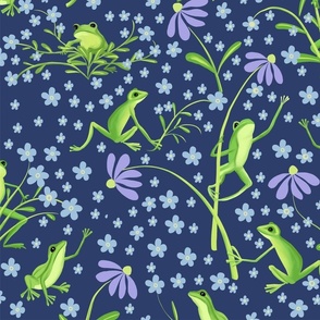 Froggy floral 