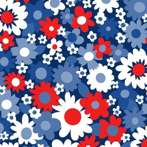 XL Scale - Daisy Delight Red White Blue 