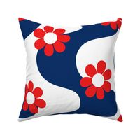 XL Scale - Groovy Daisy Red White Blue 