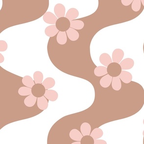 XL Scale - Groovy Daisy Nude Pink