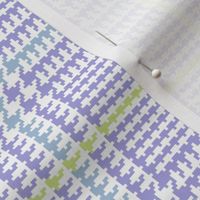 Pastel Glen Plaid in Lilac, Sky Blue and Honeydew Matching Petal Signature Cotton Solids