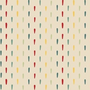 Hand drawn stripes- pop of color