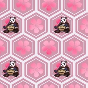 pink panda honeycomb 
