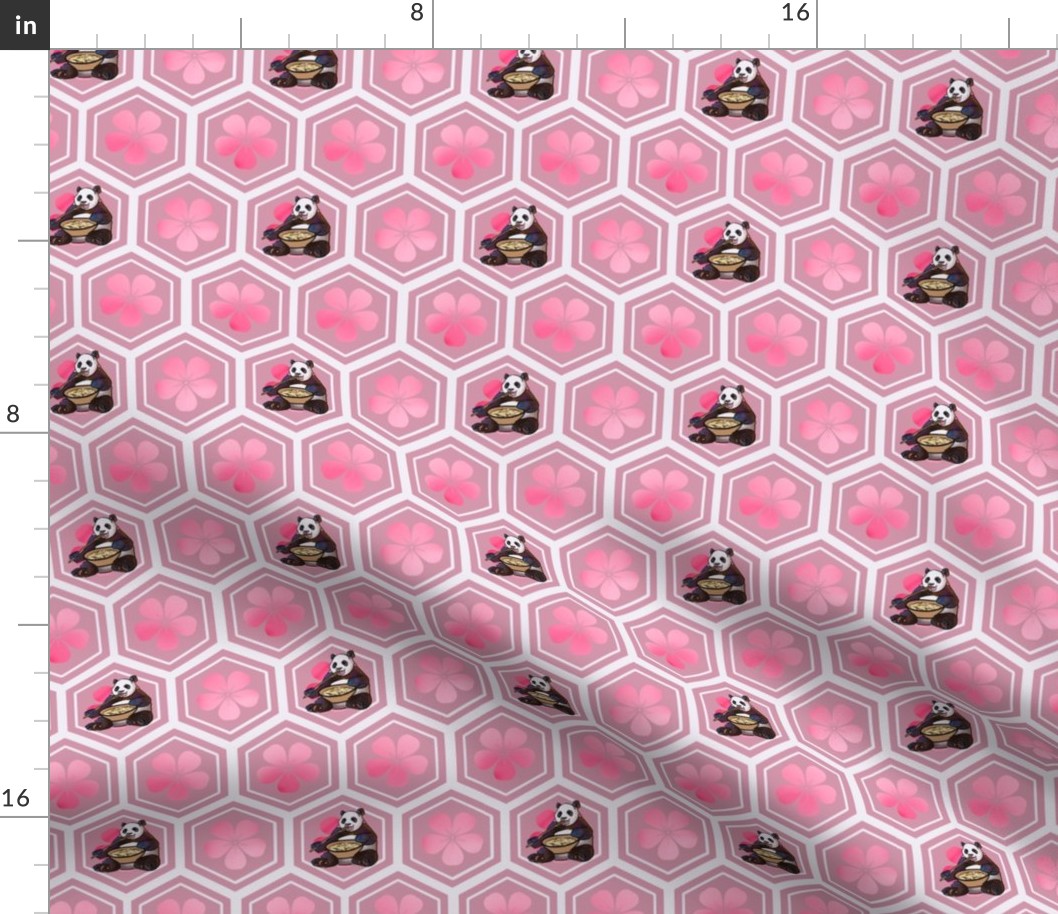 pink panda honeycomb 