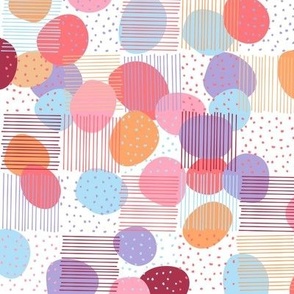 Colourful Abstract Patchwork Pattern