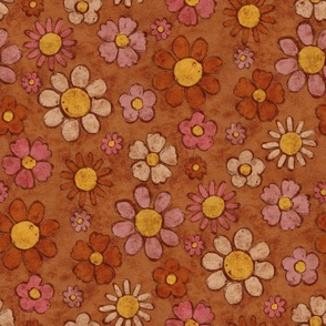 70s Daisy Floral | Large Scale