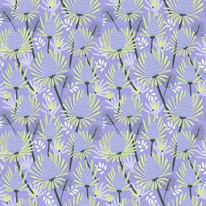 medium// Pine Cones Linear Lilac