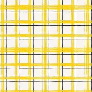painted plaid yellow