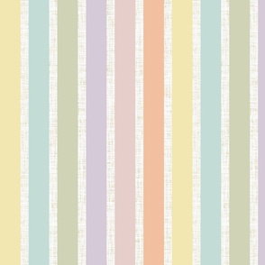 rotated stripes: pastel yellow, spring’s coral, aloe wash, opal blue, pastel pink, pastel purple