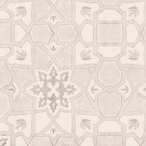 12" Marrakesh watercolour tiles - neutral beige