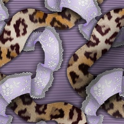 Leopards 'n' Lace - Meandering - Purple