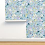 Abstract petal flowering Sky blue Medium