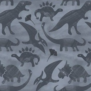 Dinosaur Block Print Mysterious Benjamin Moore coordinate