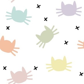 whisker cats: pastel yellow, spring’s coral, aloe wash, opal blue, pastel pink, pastel purple
