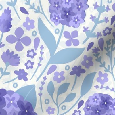 Lilac flowers with light blue leaves (normal size version)