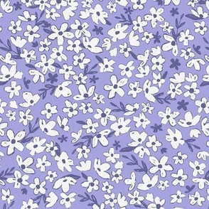 wild ditsy floral lilac
