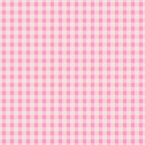 pink gingham - small