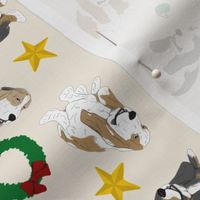 Tiny Basset hounds - Christmas
