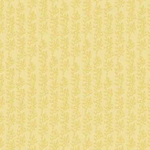 Yellow Floral Stripe