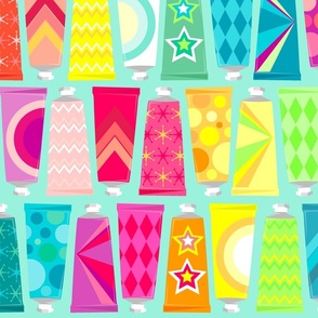 Pretty Patterned Paint Tubes - XL