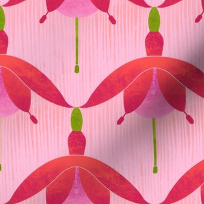 fuchsia on a pink background  