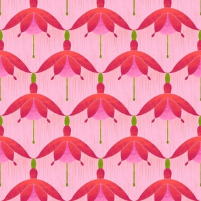 fuchsia on a pink background  