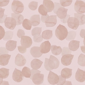 Blush pink abstract watercolour dots - Bloomartgallery