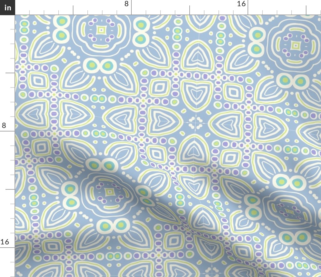 Bonita Leaf Quilt, sf comfort pastel, 12 inch