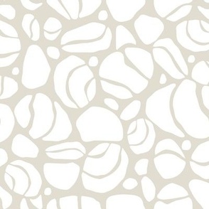 Rock Collection: White on Linen - neutral
