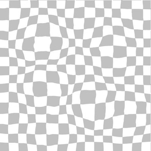 Warped Light Gray Checker Pattern