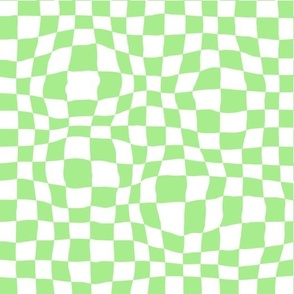Warped Green Checker Pattern
