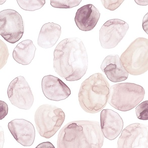 18" Abstract watercolour jumbo dots - muted blush