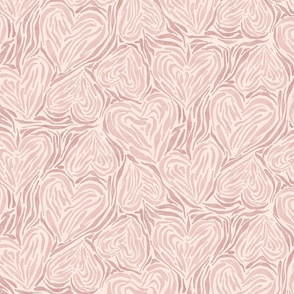 20" Leopard print watercolour hearts - blush